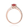 Pierścionek W0486 Rubin 1,10ct różowe złoto