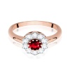Pierścionek W0529 Rubin 0,60ct różowe złoto