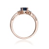 Pierścionek W0002 Szafir 0,60ct różowe złoto