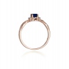 Pierścionek W0019 Szafir 0,70ct różowe złoto