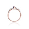 Pierścionek W0028 Szafir 0,70ct różowe złoto