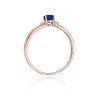 Pierścionek W0068 Szafir 0,70ct różowe złoto