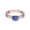 Pierścionek W0077 Szafir 0,70ct różowe złoto