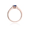 Pierścionek W0078 Szafir 0,60ct różowe złoto