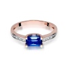 Pierścionek W0105 Szafir 0,60ct różowe złoto