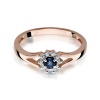 Pierścionek W0185 Szafir 0,15ct różowe złoto