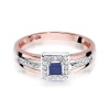Pierścionek W0271 Szafir 0,20ct różowe złoto
