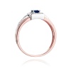 Pierścionek W0271 Szafir 0,20ct różowe złoto