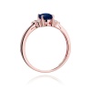 Pierścionek W0308 Szafir 0,90ct różowe złoto
