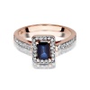 Pierścionek W0422 Szafir 0,60ct różowe złoto