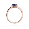 Pierścionek W0455 Szafir 0,60ct różowe złoto