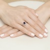 Pierścionek W0487 Szafir 0,60ct różowe złoto
