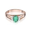 Pierścionek W0005 Szmaragd 0,40ct różowe złoto