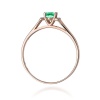 Pierścionek W0005 Szmaragd 0,40ct różowe złoto