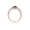 Pierścionek W0006 Szmaragd 0,40ct różowe złoto