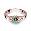Pierścionek W0185 Szmaragd 0,15ct różowe złoto