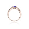 Pierścionek W0006 Tanzanit 0,40ct różowe złoto
