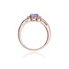 Pierścionek W0010 Tanzanit 0,50ct różowe złoto