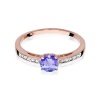 Pierścionek W0066 Tanzanit 0,50ct różowe złoto