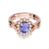 Pierścionek W0182 Tanzanit 0,70ct różowe złoto