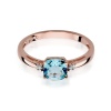 Pierścionek W0003 Topaz Swiss 1,10ct różowe złoto