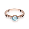 Pierścionek W0010 Topaz Swiss 0,50ct różowe złoto