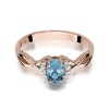 Pierścionek W0019 Topaz Swiss 0,50ct różowe złoto