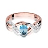Pierścionek W0028 Topaz Swiss 0,50ct różowe złoto