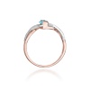 Pierścionek W0028 Topaz Swiss 0,50ct różowe złoto