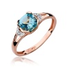 Pierścionek W0040 Topaz Swiss 1,10ct różowe złoto