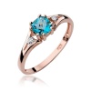 Pierścionek W0044 Topaz Swiss 0,70ct różowe złoto