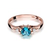 Pierścionek W0044 Topaz Swiss 0,70ct różowe złoto