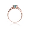 Pierścionek W0044 Topaz Swiss 0,70ct różowe złoto