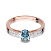 Pierścionek W0067 Topaz Swiss 0,50ct różowe złoto