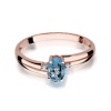 Pierścionek W0068 Topaz Swiss 0,50ct różowe złoto