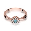 Pierścionek W0072 Topaz Swiss 0,15ct różowe złoto