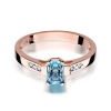 Pierścionek W0078 Topaz Swiss 0,65ct różowe złoto