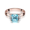Pierścionek W0103 Topaz Swiss 1,40ct różowe złoto