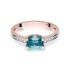 Pierścionek W0105 Topaz Swiss 0,65ct różowe złoto