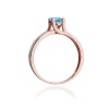 Pierścionek W0106 Topaz Swiss 0,50ct różowe złoto