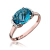 Pierścionek W0148 Topaz Swiss 1,70ct różowe złoto