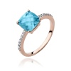 Pierścionek W0511 Topaz Swiss 2,00ct różowe złoto