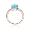 Pierścionek W0511 Topaz Swiss 2,00ct różowe złoto