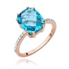 Pierścionek W0527 Topaz Swiss 3,00ct różowe złoto