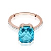 Pierścionek W0527 Topaz Swiss 3,00ct różowe złoto