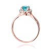 Pierścionek W0538 Topaz Swiss 0,80ct różowe złoto