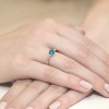 Pierścionek W0066 Topaz London Blue 0,50ct różowe złoto