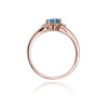 Pierścionek W0076 Topaz London Blue 0,50ct różowe złoto