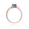 Pierścionek W0301 Topaz London Blue 0,50ct różowe złoto