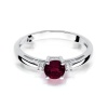 Pierścionek W0010 Granat 0,60ct białe złoto
